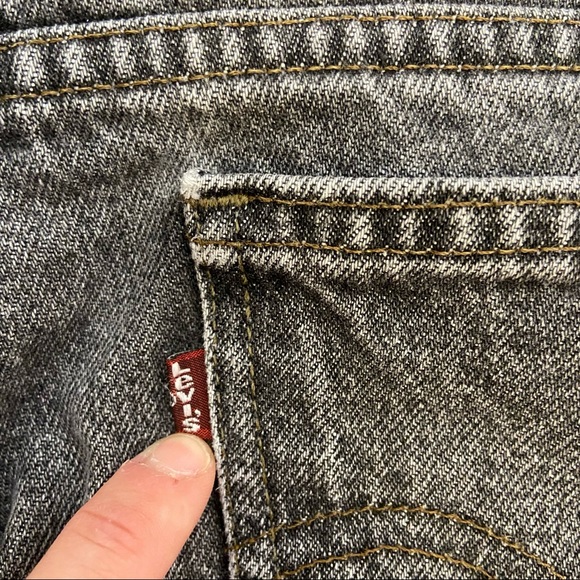 Vintage Levi’s Men’s High Waisted Light Black Jeans 32x32 - Picture 7 of 13